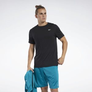 Reebok Workout Ready Tech T Shirt Herren - Schwarz - DE 602-WFT